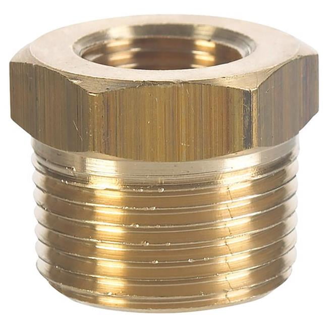 1/2 in. MPT X 3/8 in. D FPT Brass Hex Bushing