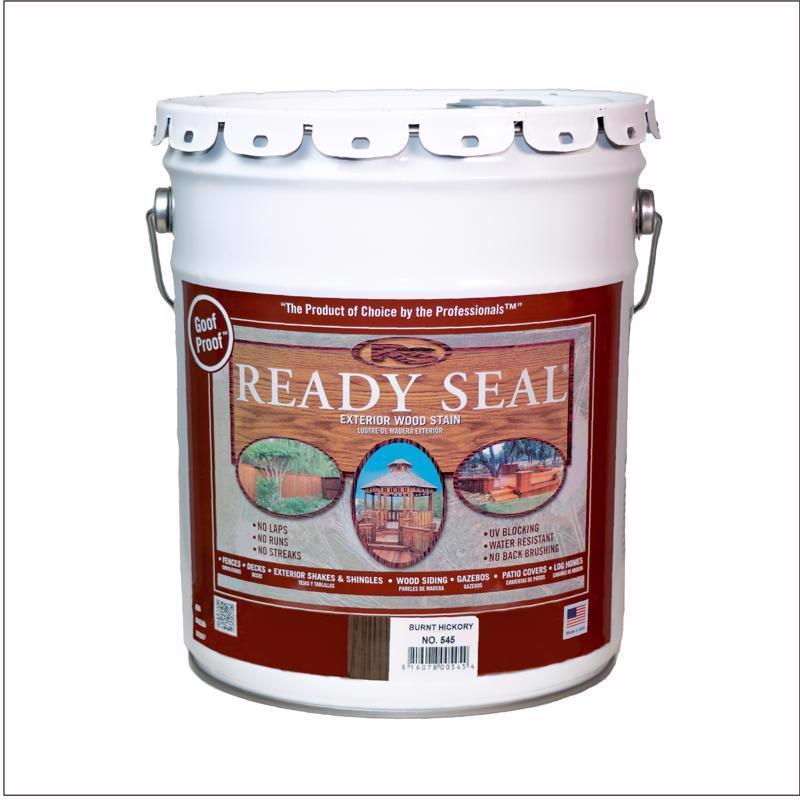 Ready Seal Goof Proof Semi-Transparent Flat Burnt Hickory Oil-Based Penetrating Wood Stain/Sealer 5