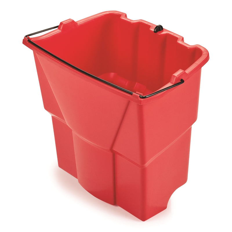 Rubbermaid WaveBrake 18 qt Wringer Bucket Red