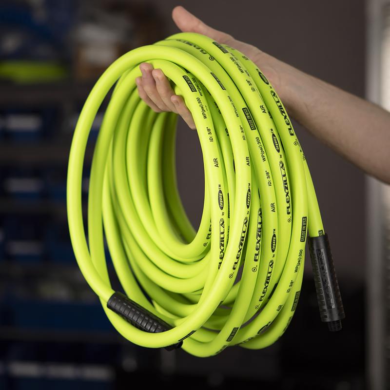 Flexzilla 25 ft. L X 3/8 in. D Hybrid Polymer Air Hose 300 psi Zilla Green