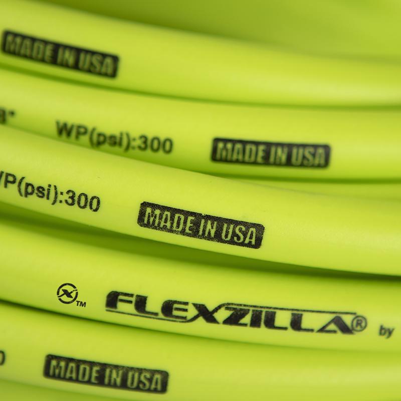 Flexzilla 50 ft. L X 3/8 in. D Hybrid Polymer Air Hose 300 psi Zilla Green