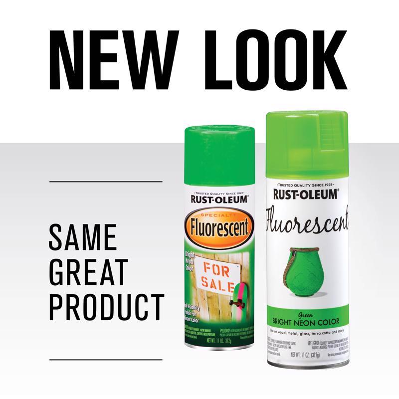 Rust-Oleum Specialty Fluorescent Green Spray Paint 11 oz