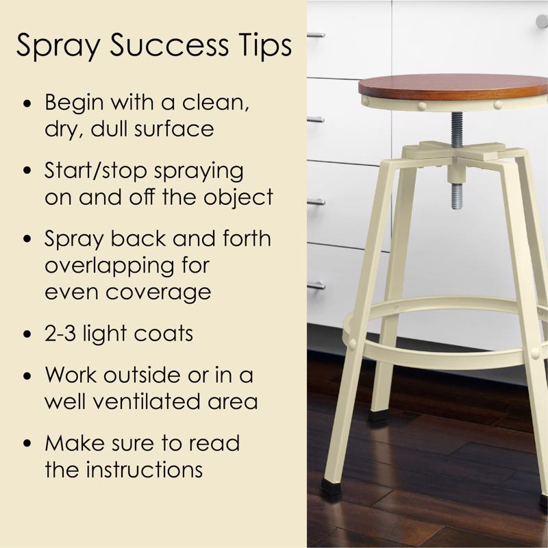 Krylon Fusion All-In-One Satin Dover White Paint+Primer Spray Paint 12 oz