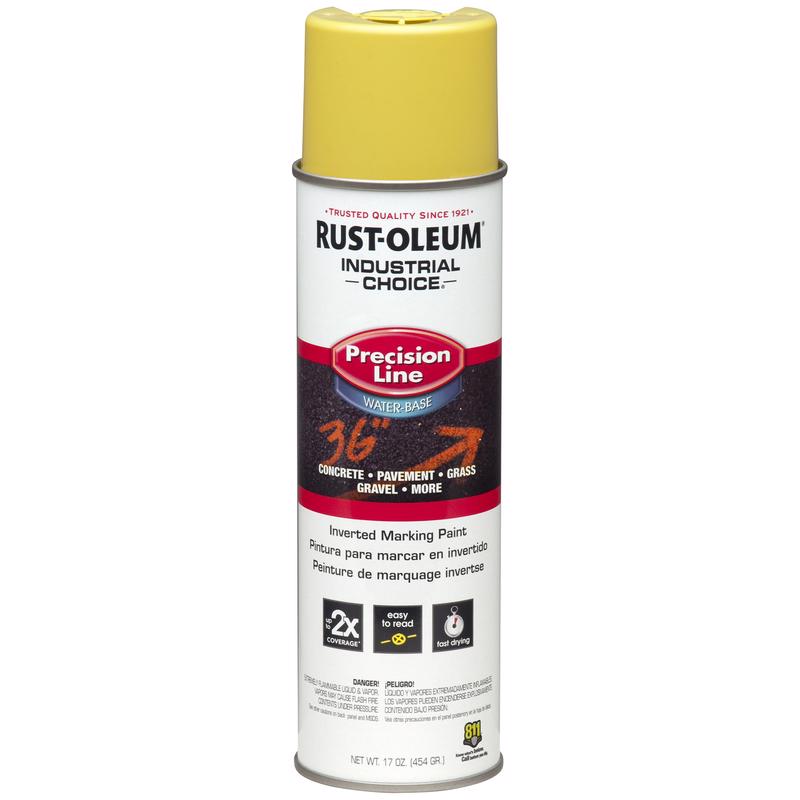 Rust-Oleum Industrial Choice High Visibility Yellow Inverted Marking Paint 17 oz