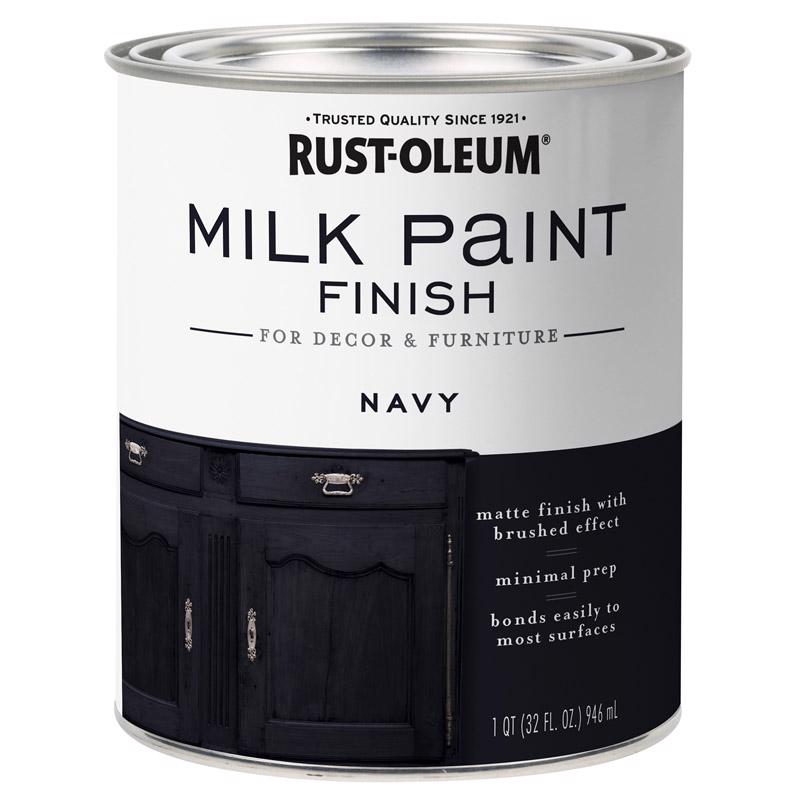 Rust-Oleum Matte Navy Water-Based Acrylic Milk Paint 1 qt