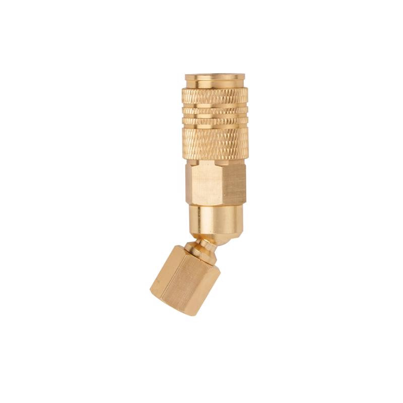 Craftsman Brass Universal Swivel Coupler 1/4 in. Female 1 pc