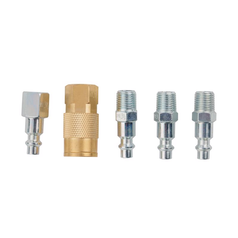 Craftsman Brass/Steel Coupler and Plug 1/4 in. 5 pc