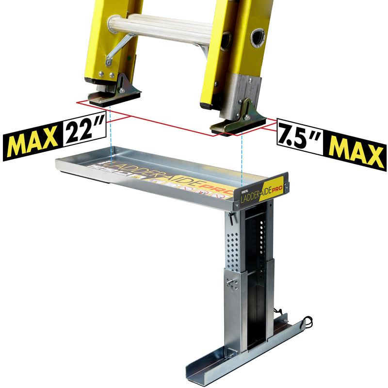 Ideal Security Ladder-Aide Pro Steel Silver Ladder Leveler 1 pk