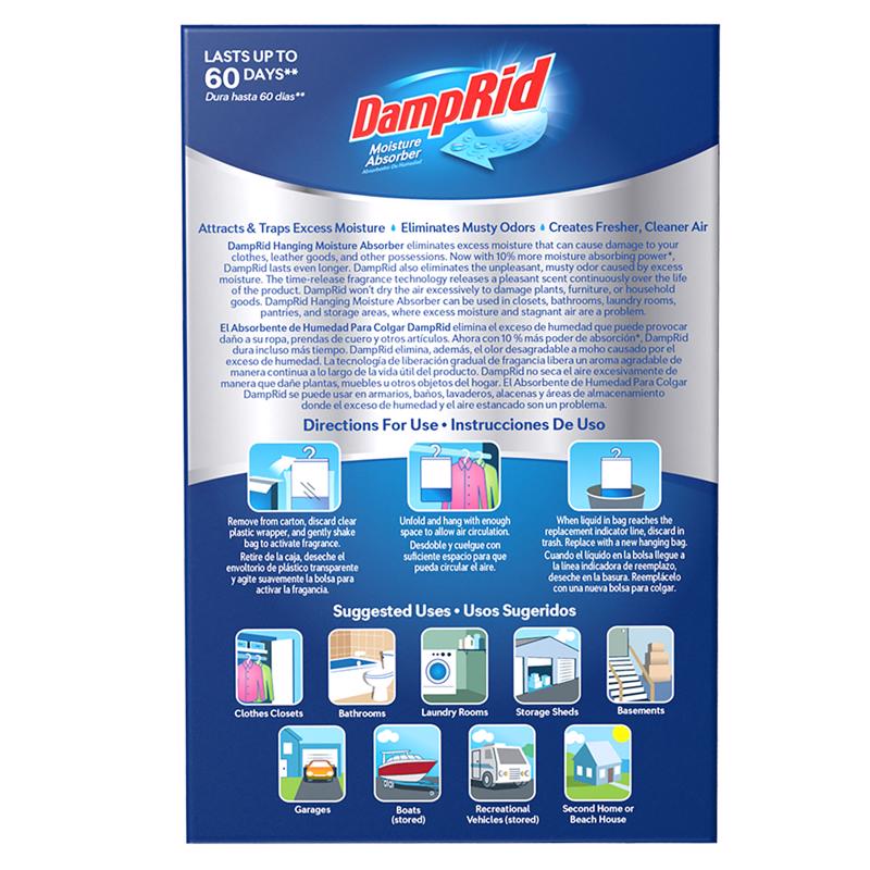 DampRid Hanging Moisture Absorber Fresh Scent 15.4 oz 3 pk