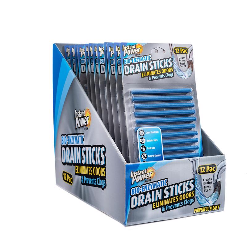 Instant Power Stick Enzymatic Drain Opener 12 pk