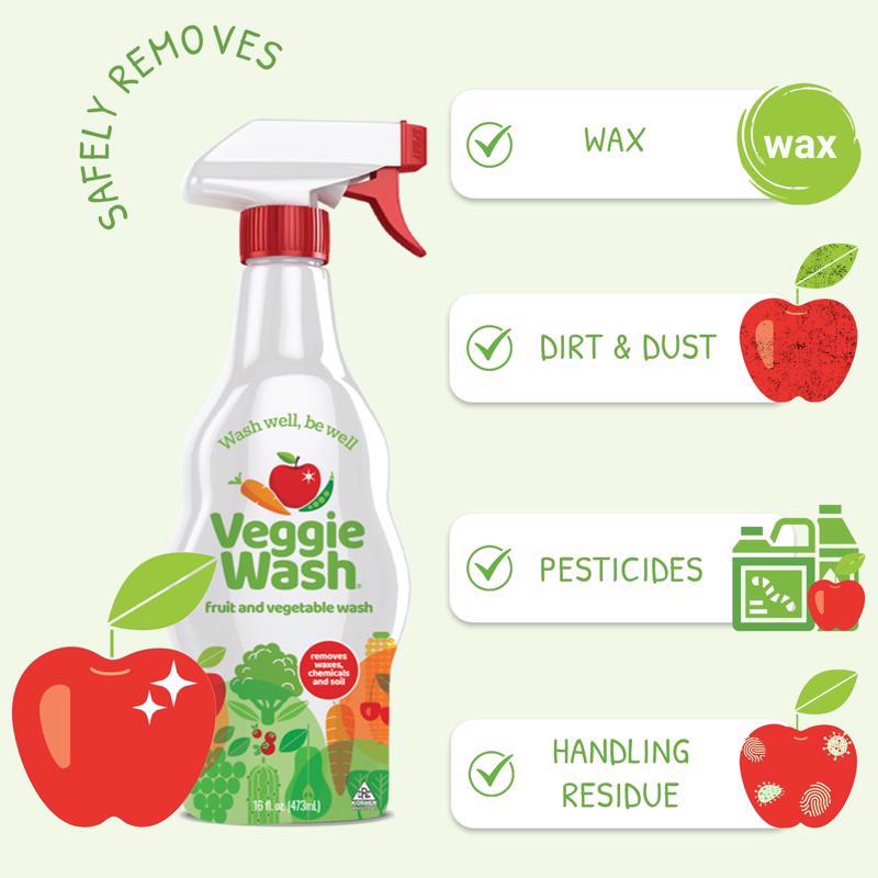 Veggie Wash Fruit and Vegetable Wash 16 oz Liquid