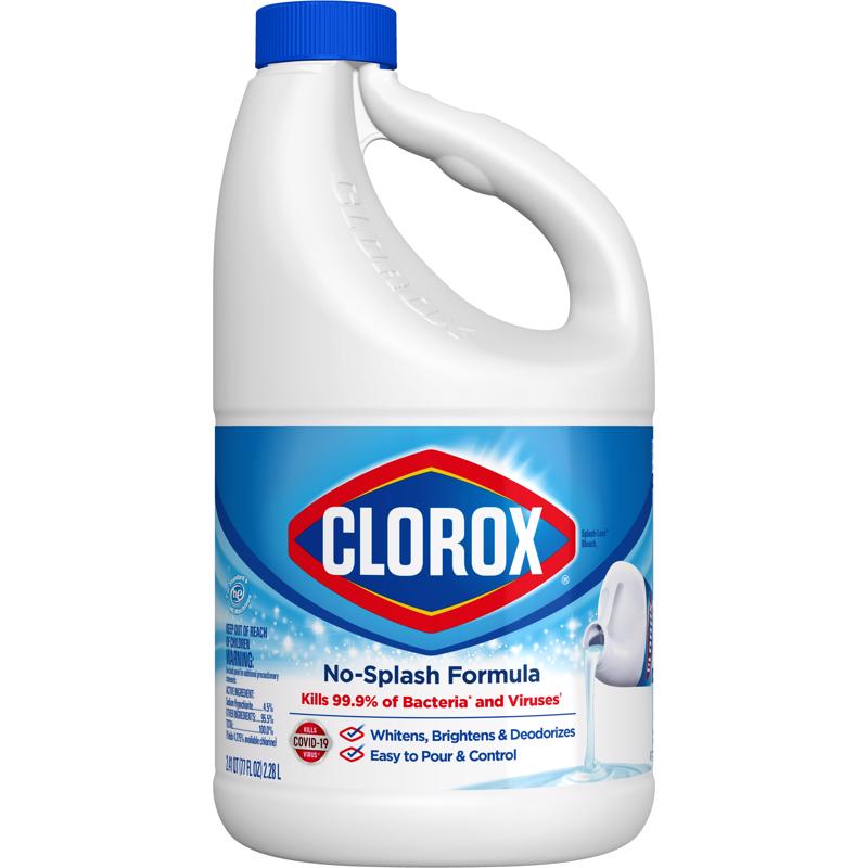 Clorox Splash-Less Clean Linen Scent Bleach 77 oz