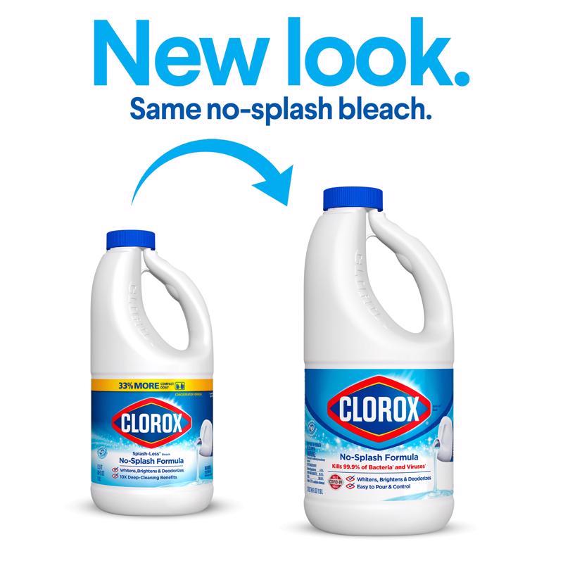 Clorox Splash-Less Clean Linen Scent Bleach 77 oz