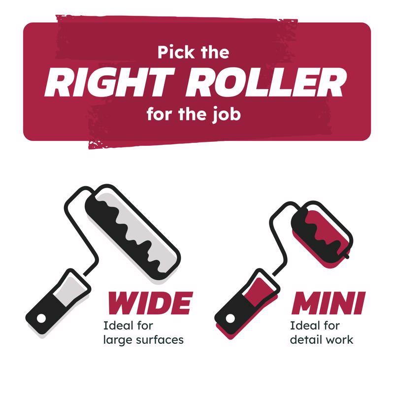 Ace Best Woven 9 in. W X 3/8 in. Paint Roller Cover 1 pk