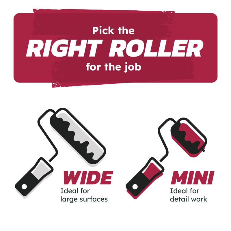 Home Plus Good Polyester Knit 9 in. W X 3/8 in. Paint Roller Cover 4 pk