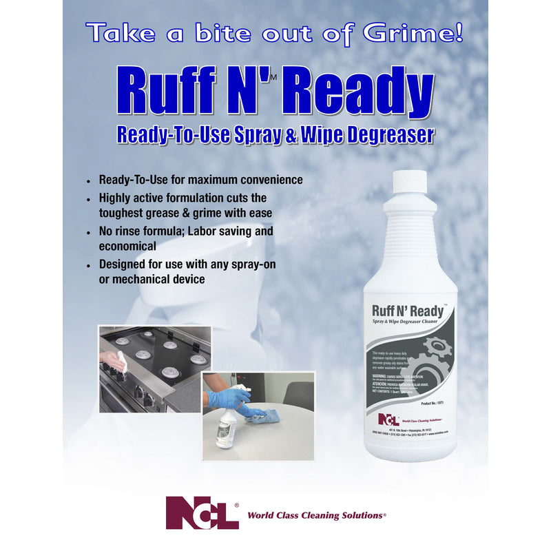 NCL Ruff N' Ready Sassafras Scent Industrial Degreaser 1 qt Liquid