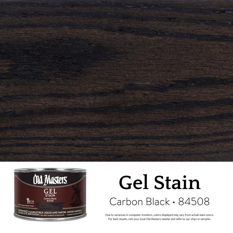 GEL STAIN CRBN BLK 1PT