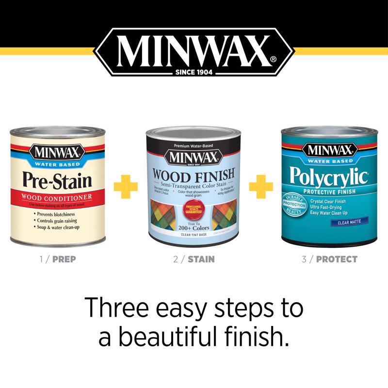 Minwax Wood Finish Semi-Transparent Classic Gray Water-Based Acrylic Emulsion Wood Finish 1 qt
