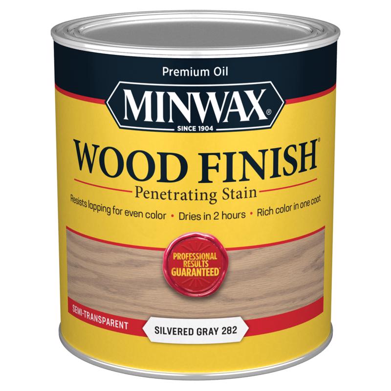 Minwax Wood Finish Semi-Transparent Silvered Gray Oil-Based Penetrating Wood Stain 1 qt