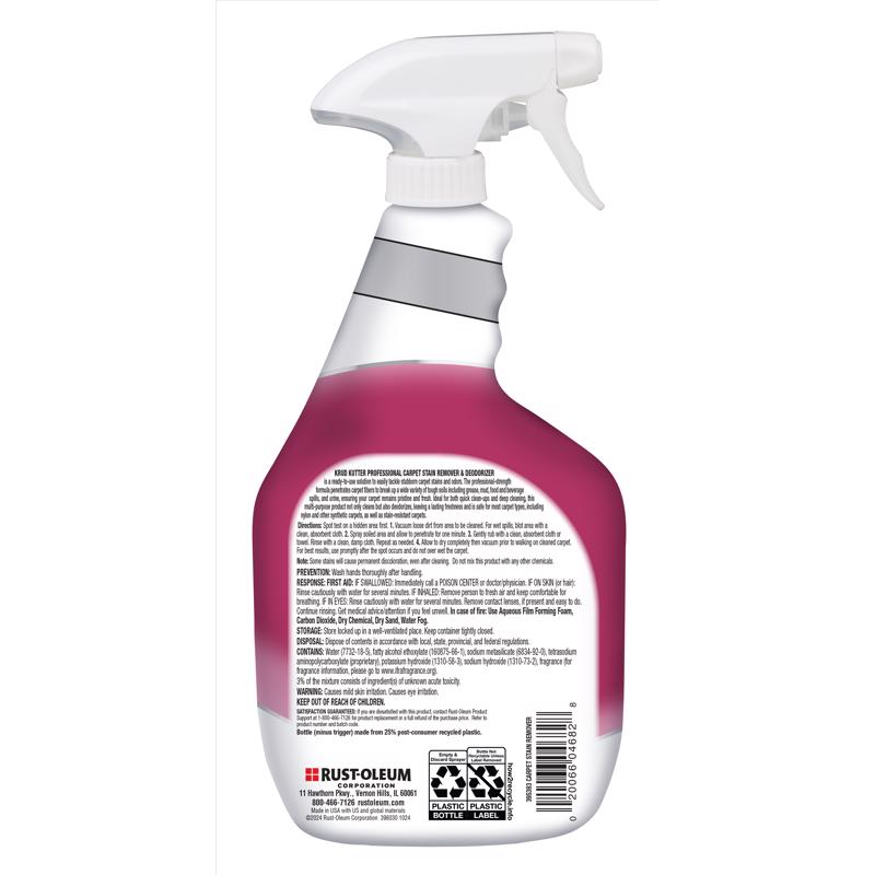 Krud Kutter Pro No Scent Carpet Stain Remover 32 oz Liquid
