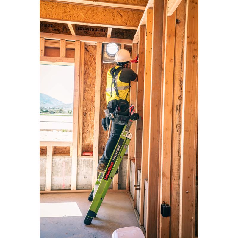 Little Giant King Kombo 5 ft. H Fiberglass Multi-Position Ladder Type IAA 375 lb. capacity