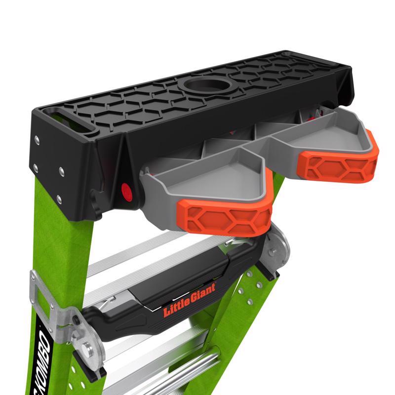 Little Giant King Kombo 5 ft. H Fiberglass Multi-Position Ladder Type IAA 375 lb. capacity
