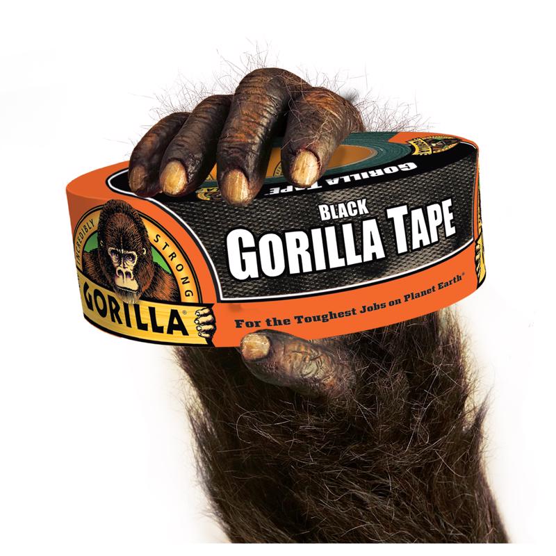 Gorilla 1.88 in. W X 50 yd L Black Duct Tape