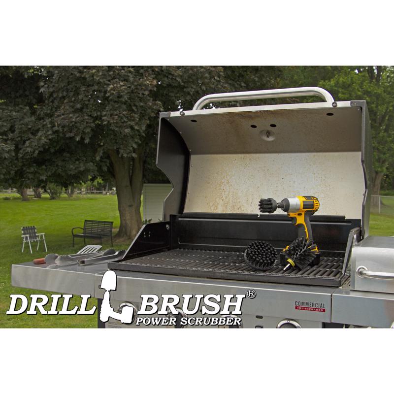 Drillbrush 4 in. W Ultra Bristle Metal Handle Drill Brush Set