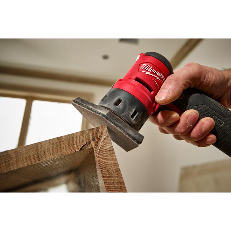 Milwaukee M12 3.75 in. L X 3.625 in. W Aluminum Oxide 180 Grit Sanding Sheet