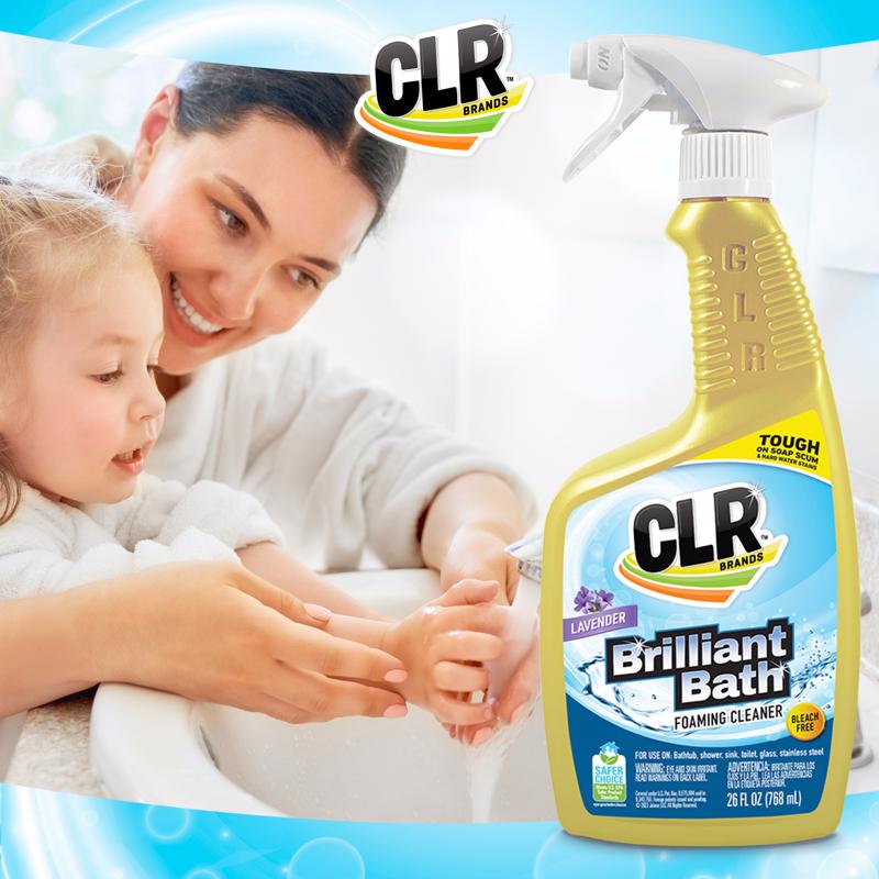 CLR Brilliant Bath Lavender Scent Foaming Cleaner 26 oz Liquid