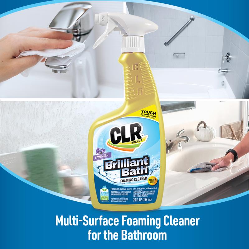 CLR Brilliant Bath Lavender Scent Foaming Cleaner 26 oz Liquid