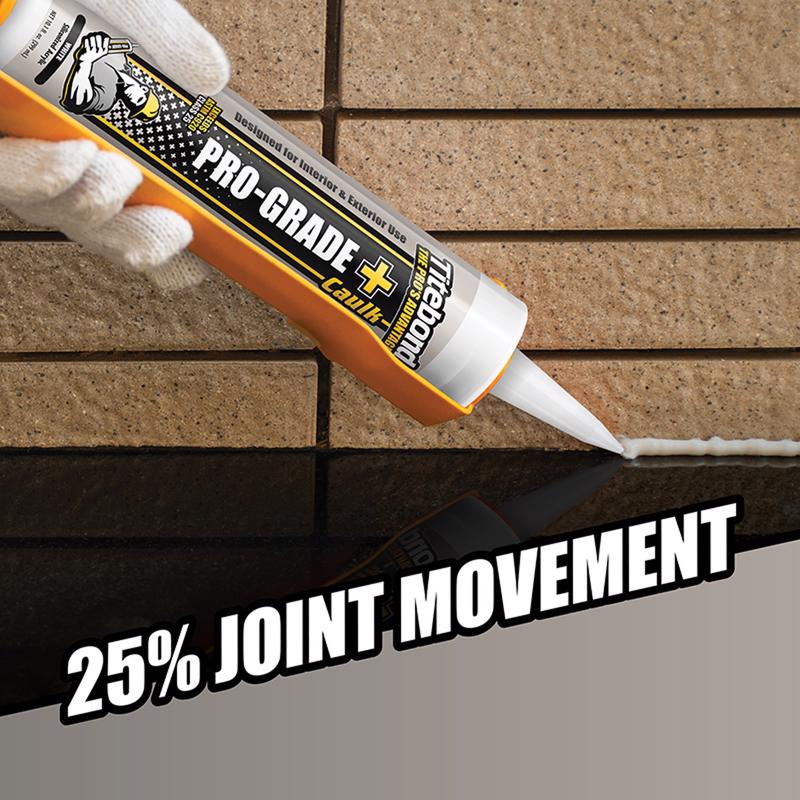 Titebond Pro-Grade Plus White Siliconized Acrylic Multipurpose Caulk 10.1 oz