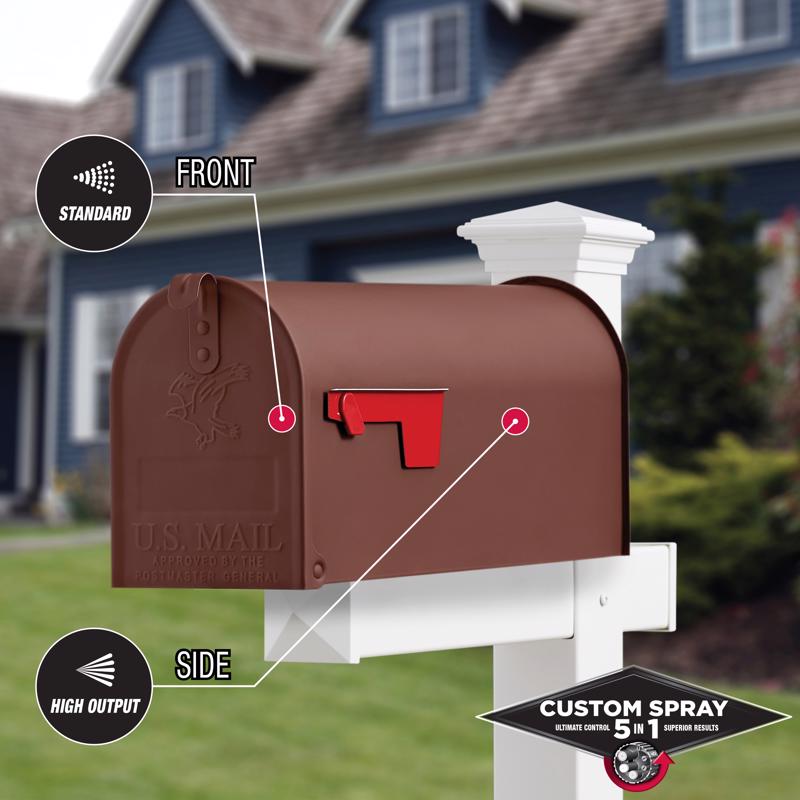 Rust-Oleum Stops Rust Custom Spray 5-in-1 Flat Brown Spray Paint 12 oz