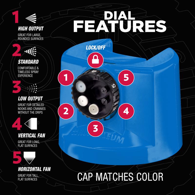 Rust-Oleum Stops Rust Custom Spray 5-in-1 Gloss Sail Blue Spray Paint 12 oz