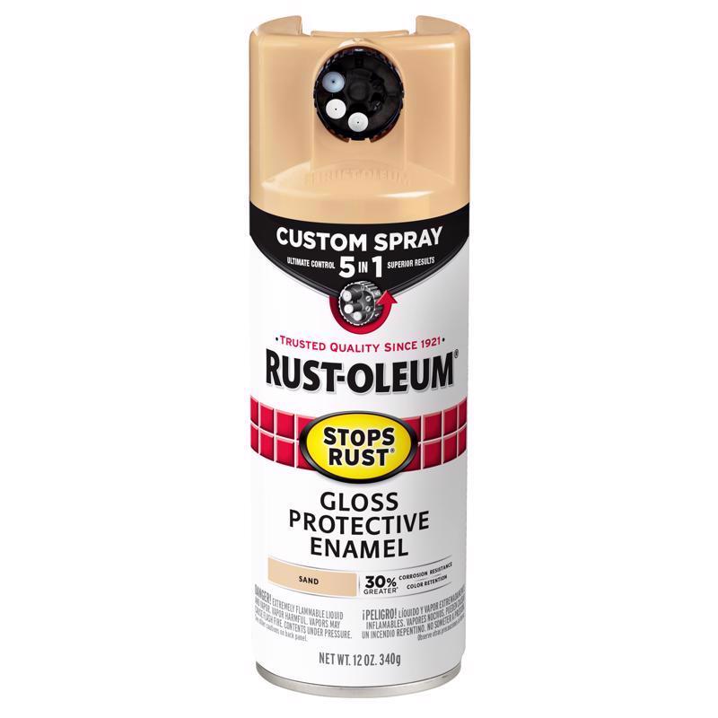 Rust-Oleum Stops Rust Custom Spray 5-in-1 Gloss Sand Spray Paint 12 oz