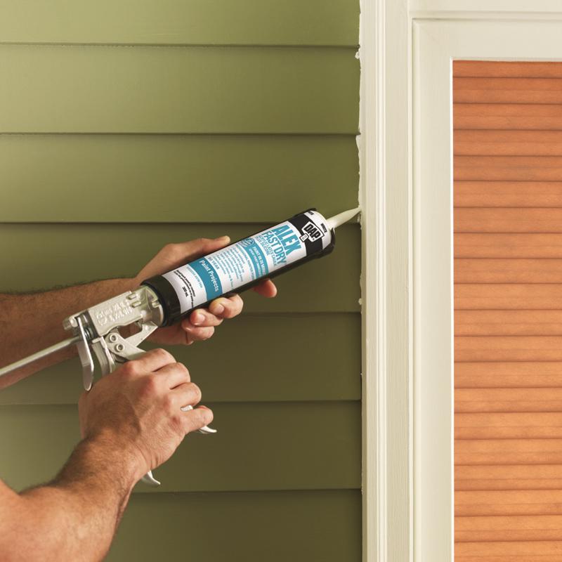 DAP Alex Fast Dry White Siliconized Acrylic Latex Windows/Doors/Seal/Paint Caulk 10.1 oz