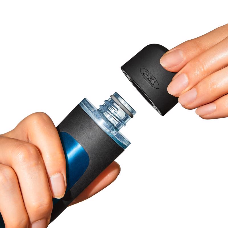 OXO Good Grips 1 in. W Medium Bristle Plastic/Rubber Handle Soap Dispenser Dish Brush