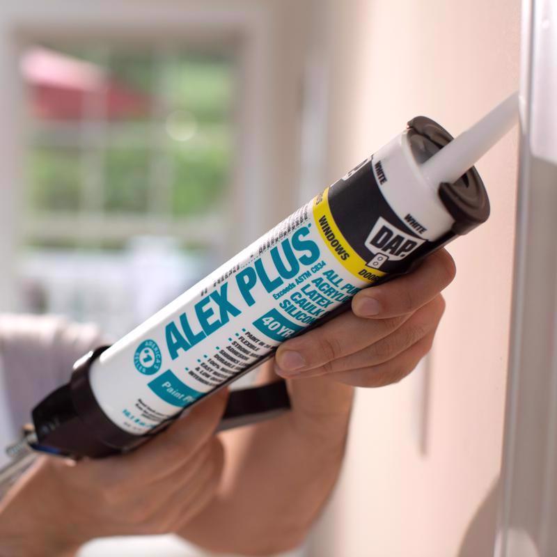 DAP Alex Plus White Siliconized Acrylic Latex All Purpose Caulk 10.1 oz