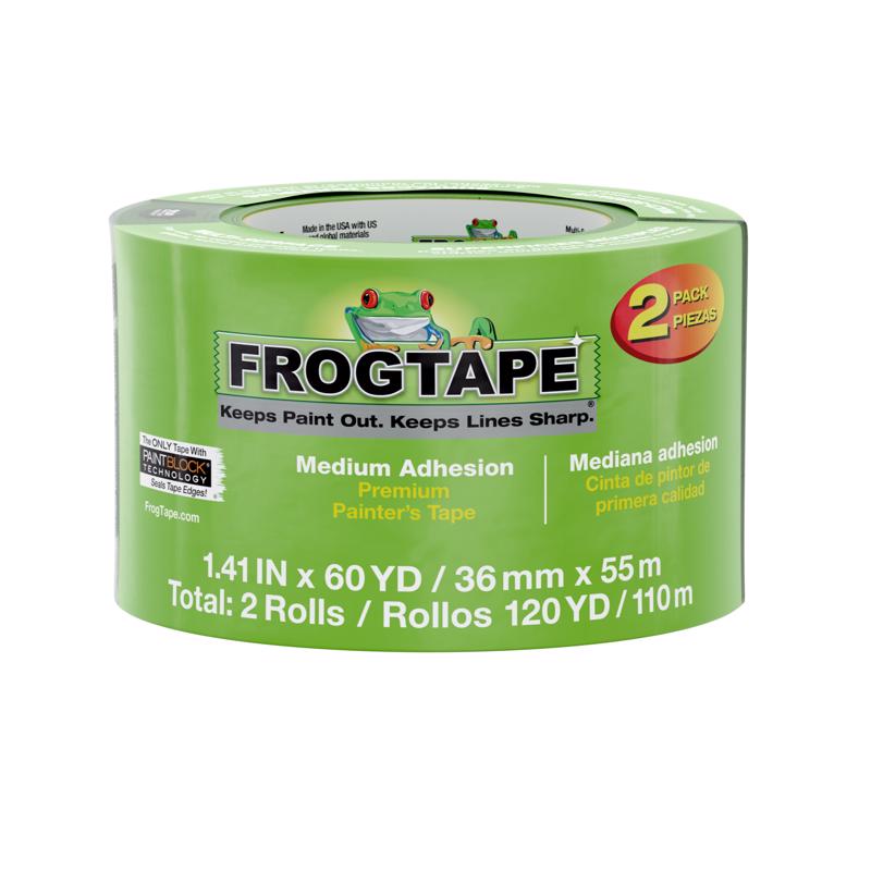 FrogTape 0.94 in. W x 60 yd. L Green Medium Strength Painter's Tape 1 pk