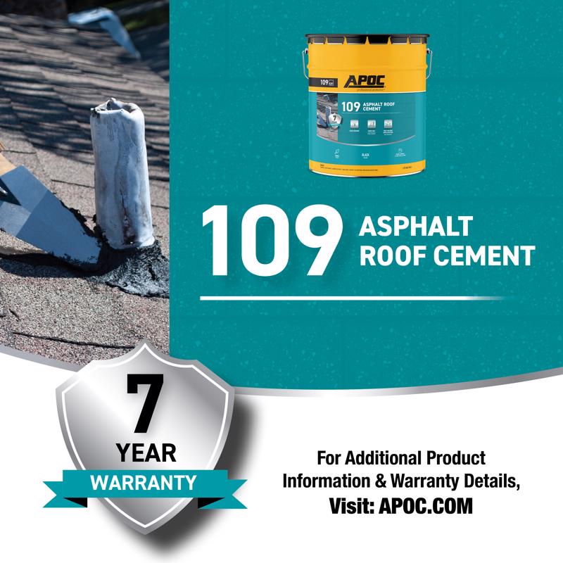 APOC Black Asphalt Roof Cement 5 gal