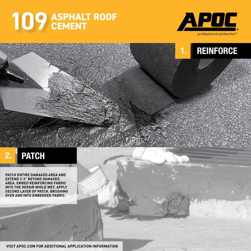 APOC Black Asphalt Roof Cement 10 oz