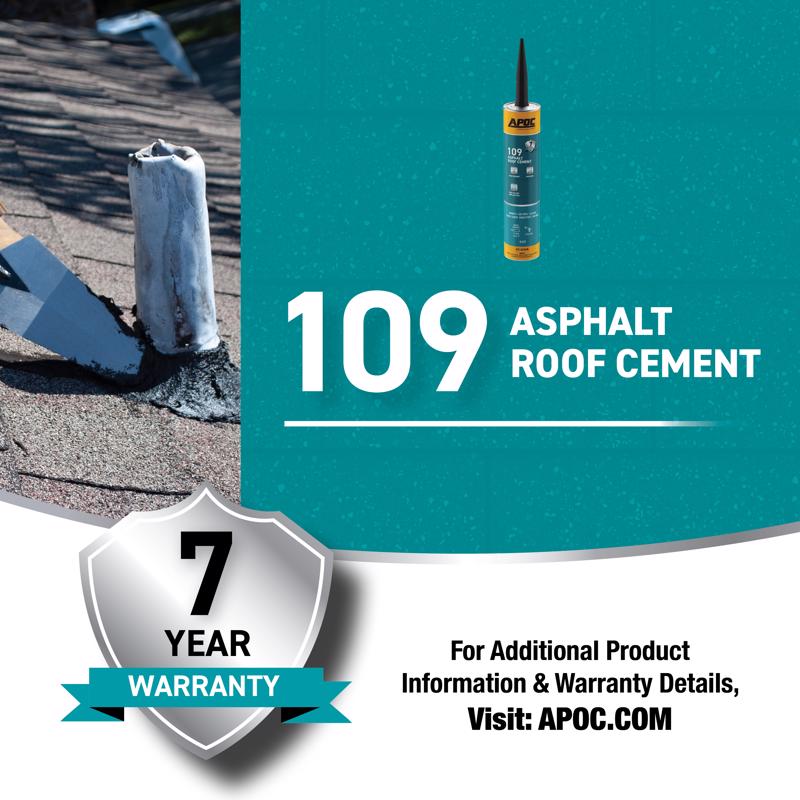 APOC Black Asphalt Roof Cement 10 oz