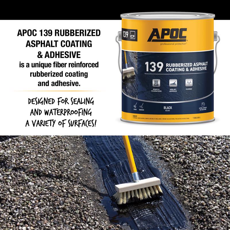 APOC Black Roof And Foundation Coating 1 gal