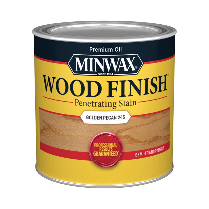 Minwax Wood Finish Semi-Transparent Golden Pecan Oil-Based Penetrating Wood Stain 0.5 pt