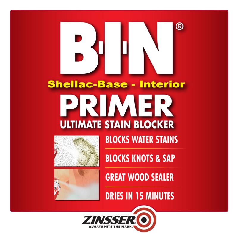 Zinsser B-I-N White Shellac-Based Spray Primer and Sealer 13 oz