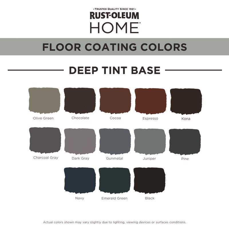 Rust-Oleum HOME Matte Deep Tint Base Floor Coating Kit 1 qt