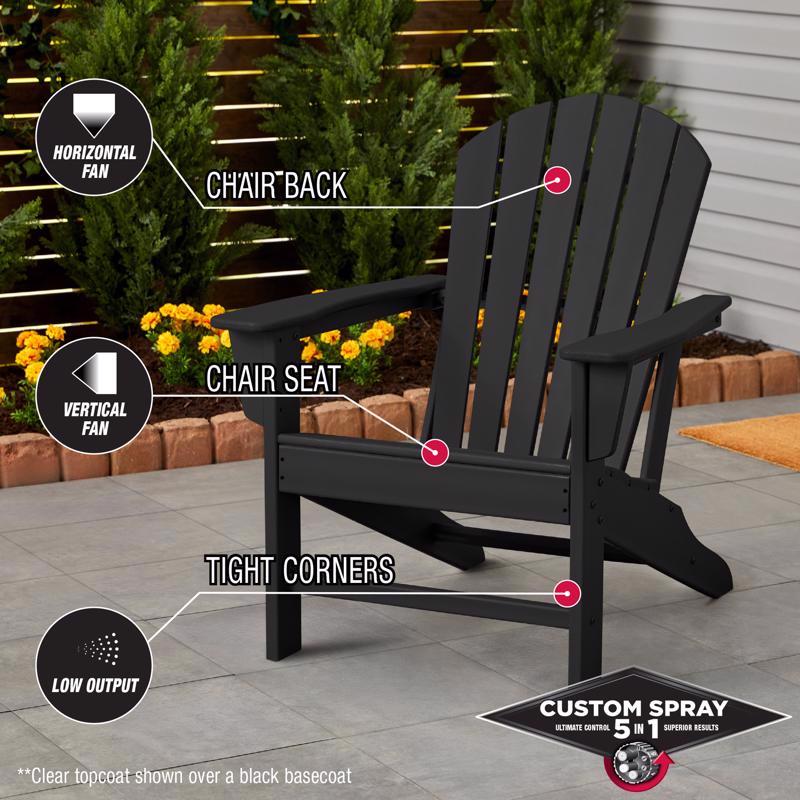 Rust-Oleum Stops Rust 5-in-1 Indoor/Outdoor Satin Crystal Clear Water-Based Protective Enamel 12 oz