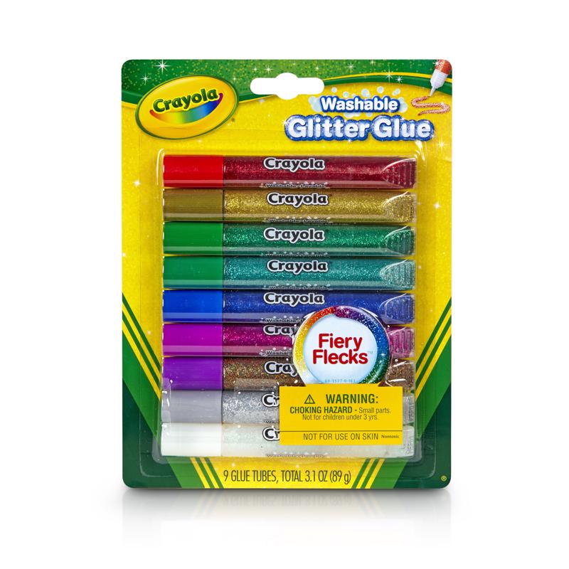 Crayola Medium Strength Assorted Glitter Glue 3.1 oz