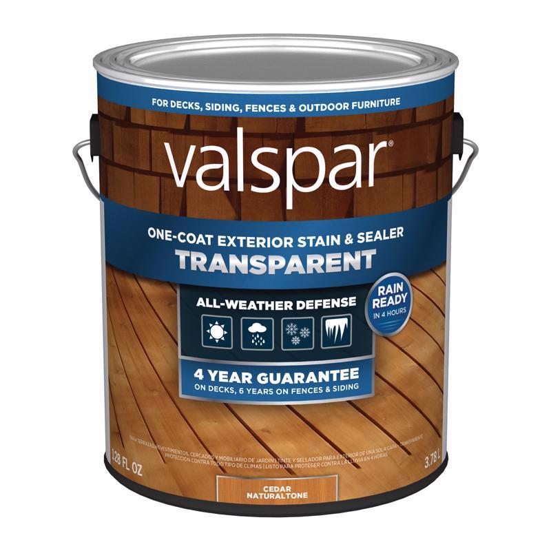 Valspar Transparent Cedar Natural Tone Stain and Sealer 1 gal