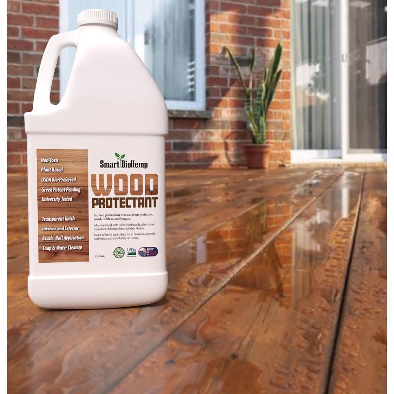 BioHemp Transparent Flat Clear Wood Protection 1 gal